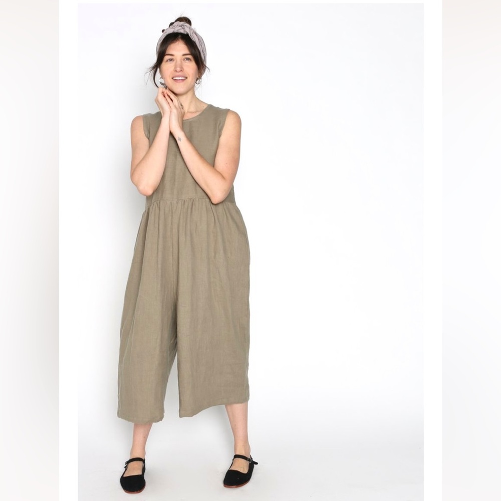 Conscious Clothing Backyard Jumpsuit in sage